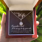 To My Wife Remember That I'll Always Eternal Hope Necklace Message Card-Express Your Love Gifts