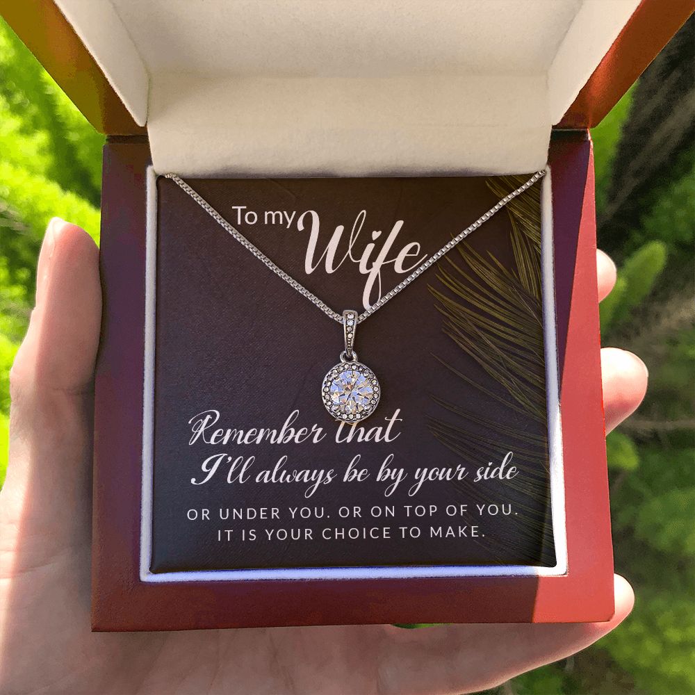 To My Wife Remember That I'll Always Eternal Hope Necklace Message Card-Express Your Love Gifts