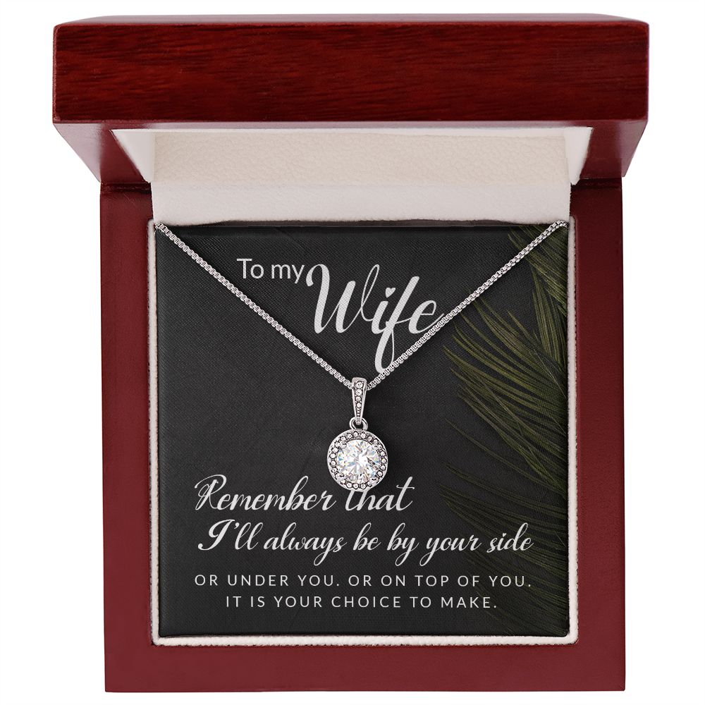 To My Wife Remember That I'll Always Eternal Hope Necklace Message Card-Express Your Love Gifts