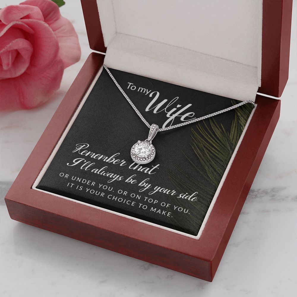 To My Wife Remember That I'll Always Eternal Hope Necklace Message Card-Express Your Love Gifts