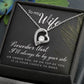 To My Wife Remember That I'll Always Forever Necklace w Message Card-Express Your Love Gifts