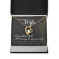 To My Wife Remember That I'll Always Forever Necklace w Message Card-Express Your Love Gifts