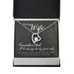 To My Wife Remember That I'll Always Forever Necklace w Message Card-Express Your Love Gifts