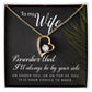 To My Wife Remember That I'll Always Forever Necklace w Message Card-Express Your Love Gifts