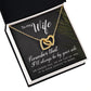 To My Wife Remember That I'll Always Inseparable Necklace-Express Your Love Gifts