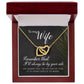 To My Wife Remember That I'll Always Inseparable Necklace-Express Your Love Gifts