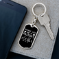 To My Wife Rockin Life as a Pastors Wife Keychain Stainless Steel or 18k Gold Dog Tag Keyring-Express Your Love Gifts