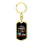 To My Wife Simplicity Is The Ultimate Sophistication Keychain Stainless Steel or 18k Gold Dog Tag Keyring-Express Your Love Gifts