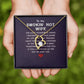 To My Wife Smokin' Hot Wife Forever Necklace w Message Card-Express Your Love Gifts