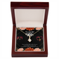 To My Wife Special Person Alluring Ribbon Necklace Message Card-Express Your Love Gifts