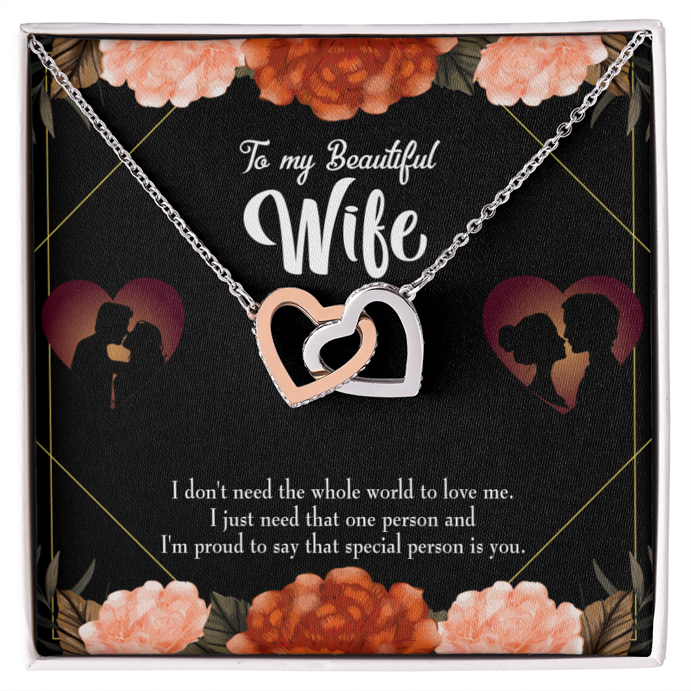 To My Wife Special Person Dark Inseparable Necklace-Express Your Love Gifts