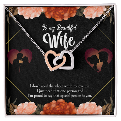 To My Wife Special Person Dark Inseparable Necklace-Express Your Love Gifts