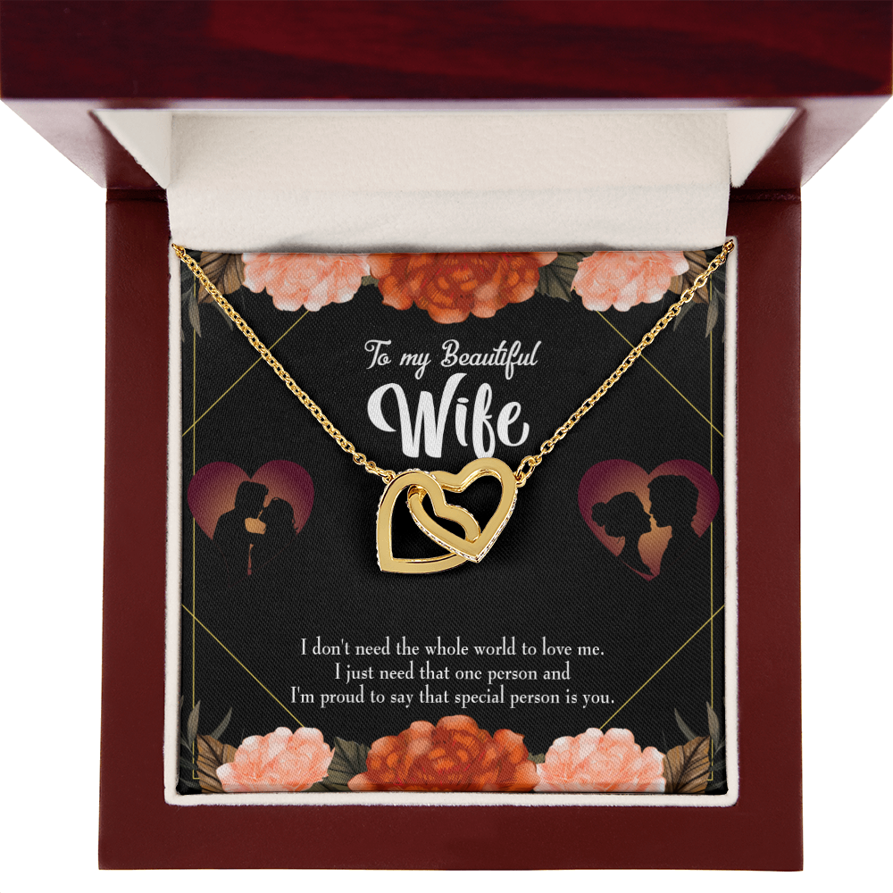 To My Wife Special Person Dark Inseparable Necklace-Express Your Love Gifts