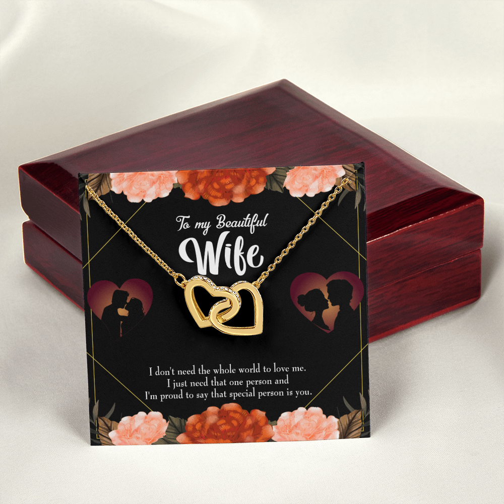 To My Wife Special Person Dark Inseparable Necklace-Express Your Love Gifts