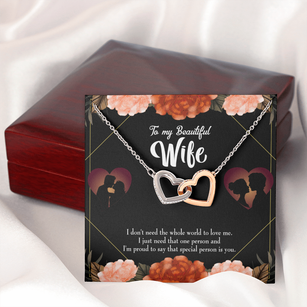 To My Wife Special Person Dark Inseparable Necklace-Express Your Love Gifts