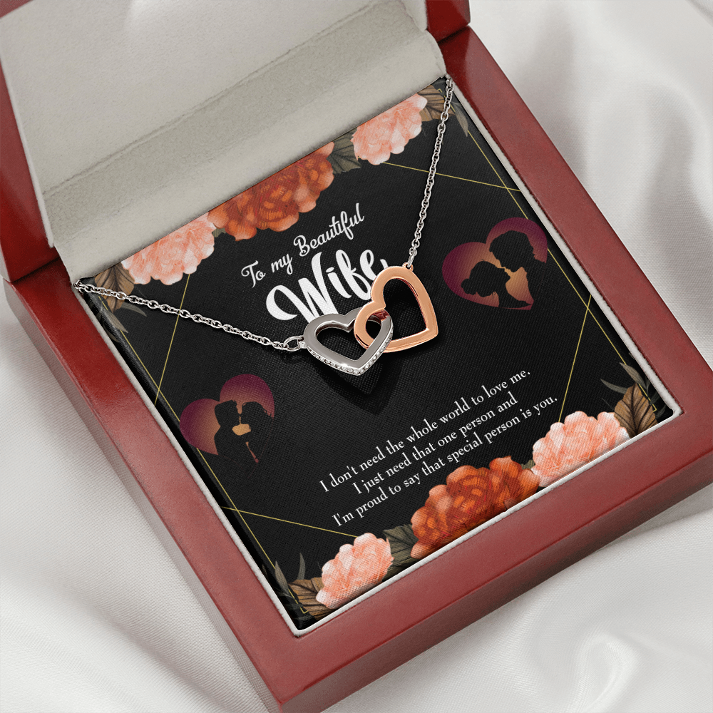 To My Wife Special Person Dark Inseparable Necklace-Express Your Love Gifts