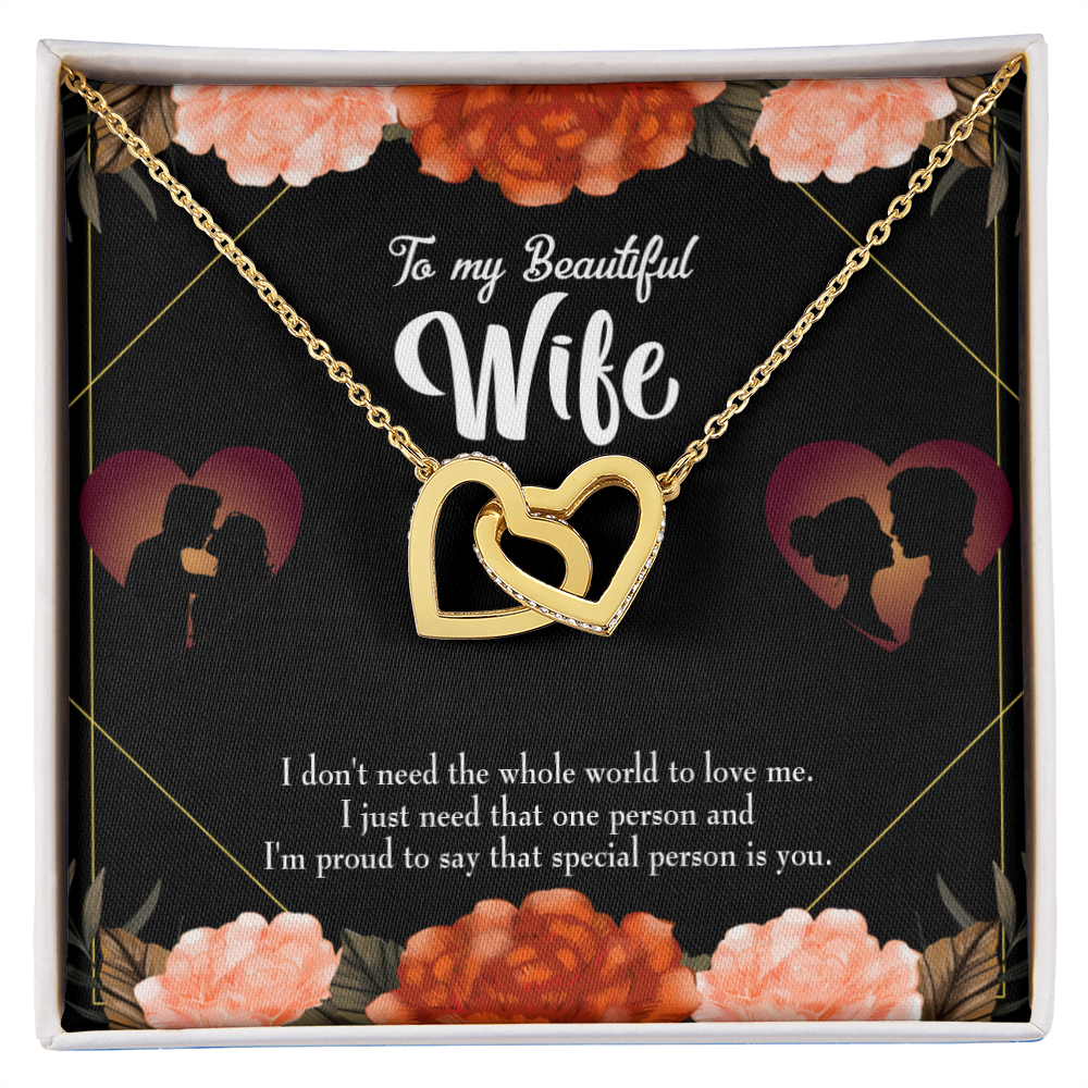 To My Wife Special Person Dark Inseparable Necklace-Express Your Love Gifts