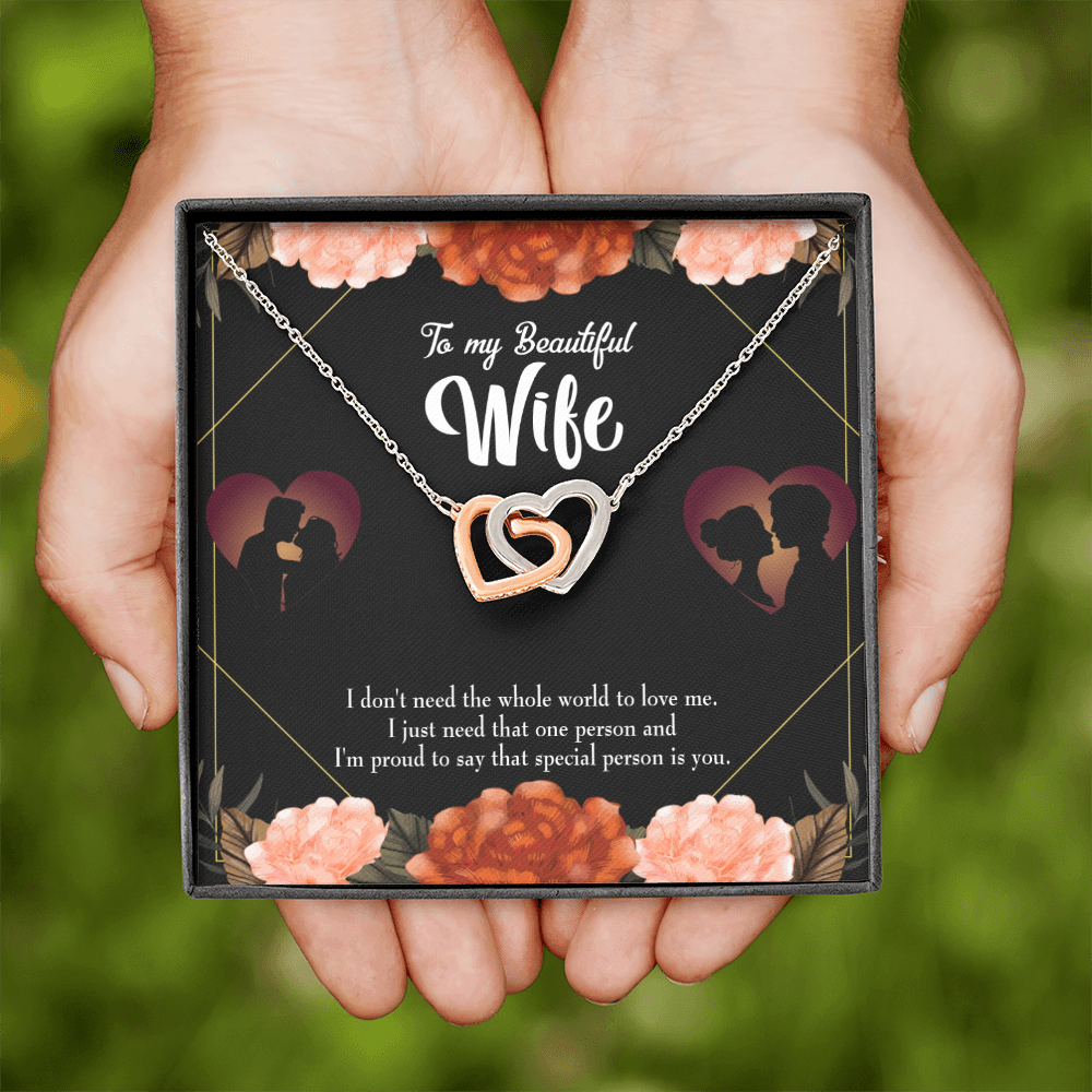 To My Wife Special Person Dark Inseparable Necklace-Express Your Love Gifts
