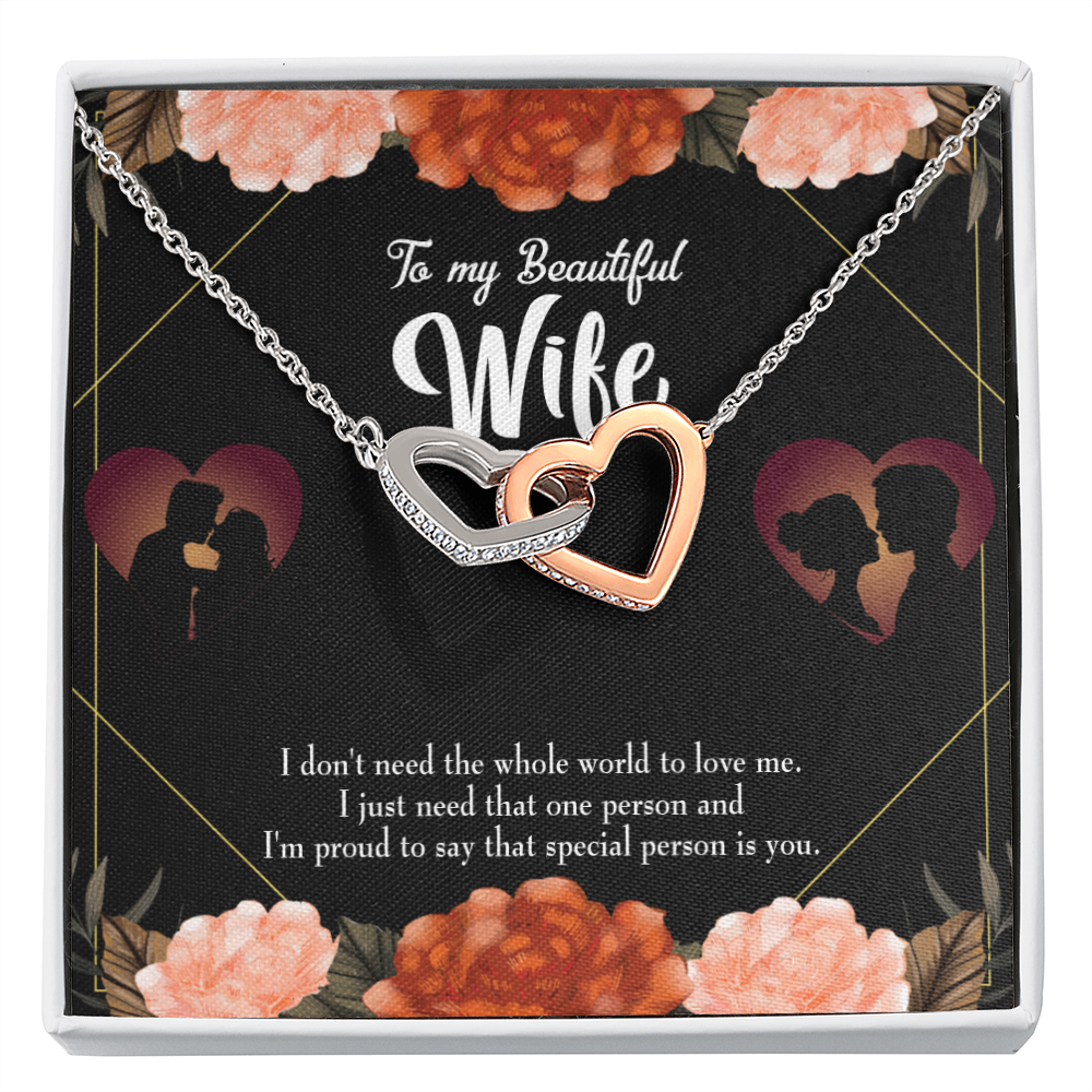 To My Wife Special Person Dark Inseparable Necklace-Express Your Love Gifts