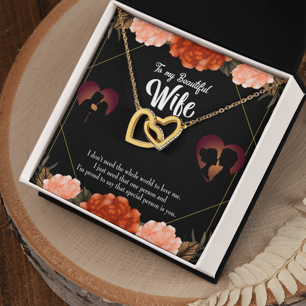 To My Wife Special Person Dark Inseparable Necklace-Express Your Love Gifts