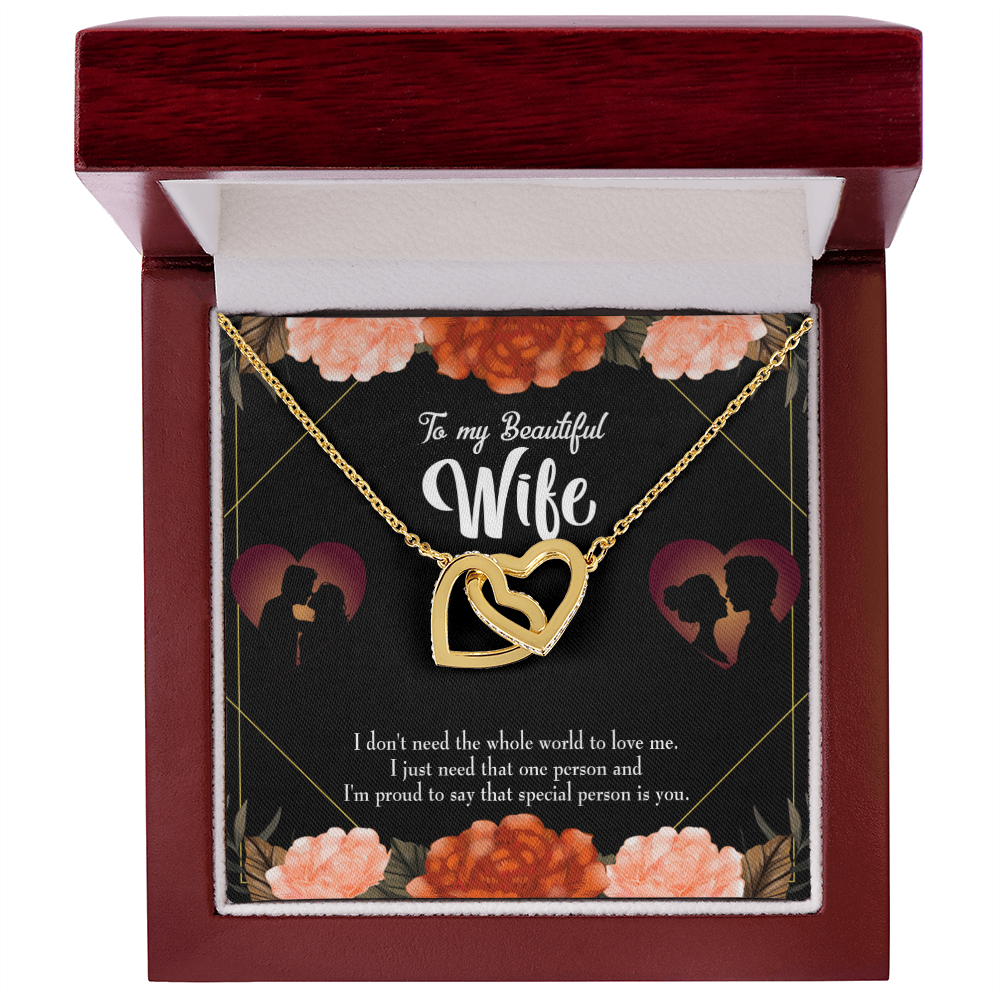 To My Wife Special Person Dark Inseparable Necklace-Express Your Love Gifts