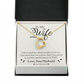 To My Wife Special Person is You Forever Necklace w Message Card-Express Your Love Gifts