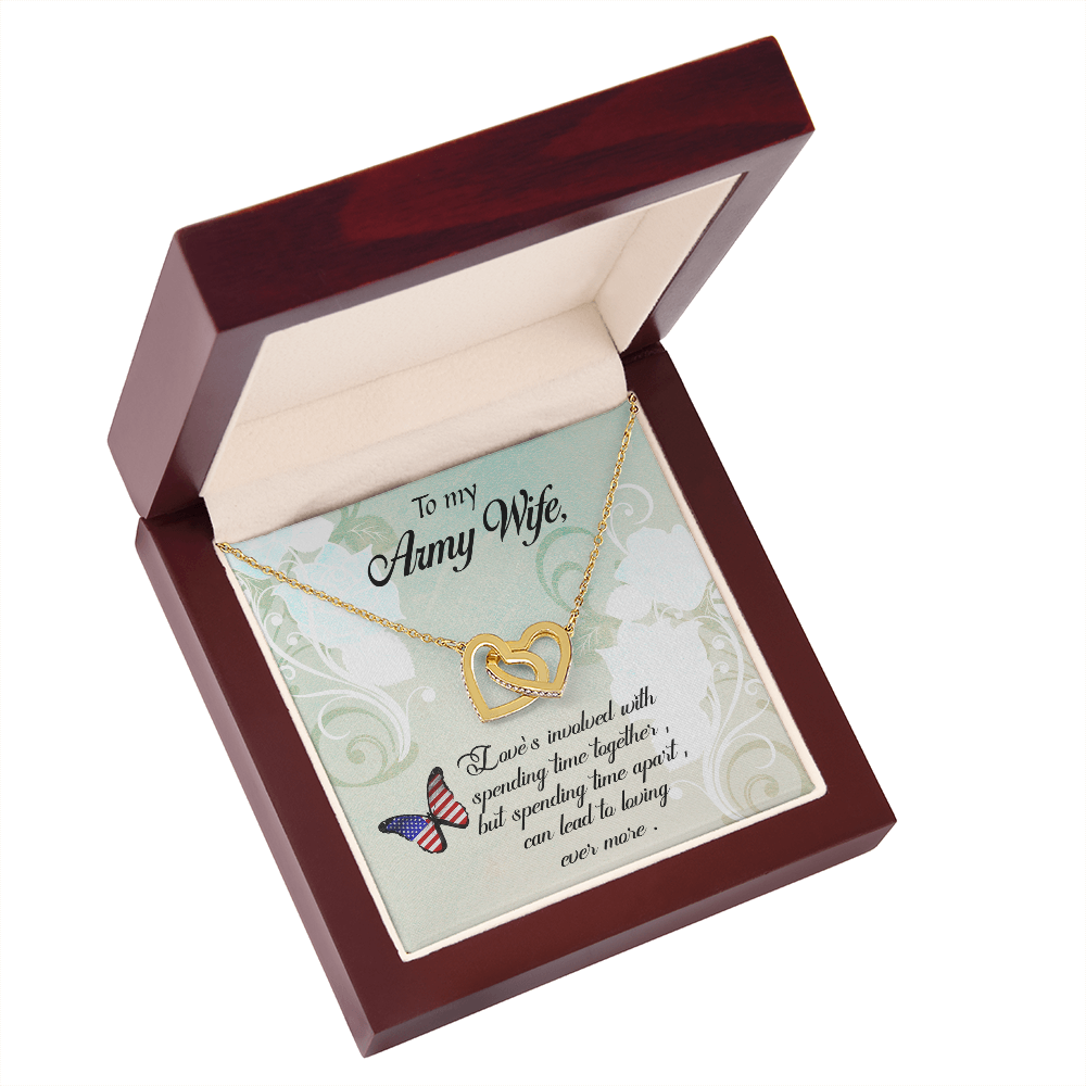 To My Wife Spending Time Together Army Wife Inseparable Necklace-Express Your Love Gifts