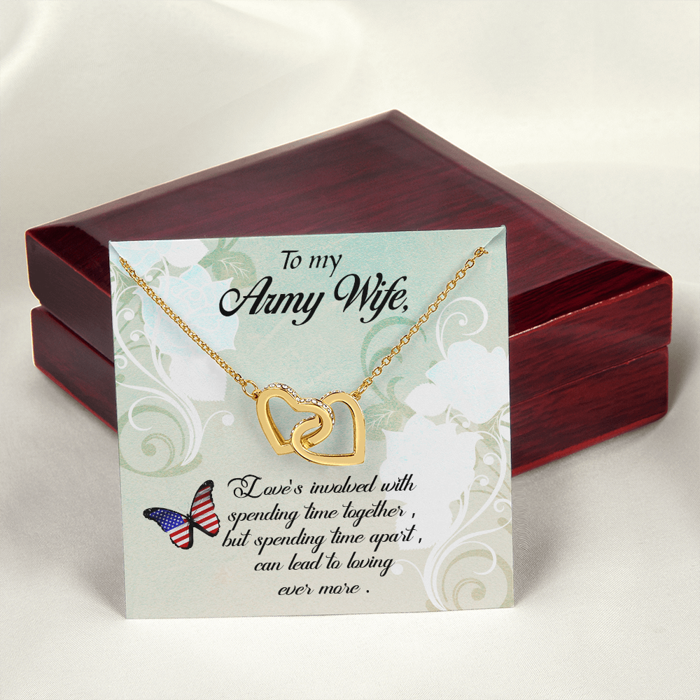 To My Wife Spending Time Together Army Wife Inseparable Necklace-Express Your Love Gifts