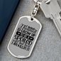 To My Wife Spoiled Wife and Killin' It Keychain Stainless Steel or 18k Gold Dog Tag Keyring-Express Your Love Gifts