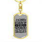 To My Wife Spoiled Wife and Killin' It Keychain Stainless Steel or 18k Gold Dog Tag Keyring-Express Your Love Gifts