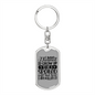 To My Wife Spoiled Wife and Killin' It Keychain Stainless Steel or 18k Gold Dog Tag Keyring-Express Your Love Gifts