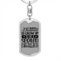 To My Wife Spoiled Wife and Killin' It Keychain Stainless Steel or 18k Gold Dog Tag Keyring-Express Your Love Gifts