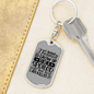 To My Wife Spoiled Wife and Killin' It Keychain Stainless Steel or 18k Gold Dog Tag Keyring-Express Your Love Gifts