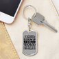 To My Wife Spoiled Wife and Killin' It Keychain Stainless Steel or 18k Gold Dog Tag Keyring-Express Your Love Gifts