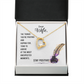 To My Wife Stay Positive Forever Necklace w Message Card-Express Your Love Gifts