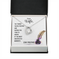 To My Wife Stay Positive Forever Necklace w Message Card-Express Your Love Gifts