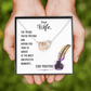 To My Wife Stay Positive Inseparable Necklace-Express Your Love Gifts