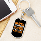 To My Wife Super Mom Super Tired Keychain Stainless Steel or 18k Gold Dog Tag Keyring-Express Your Love Gifts
