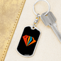 To My Wife Super Wife Keychain Stainless Steel or 18k Gold Dog Tag Keyring-Express Your Love Gifts