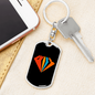 To My Wife Super Wife Keychain Stainless Steel or 18k Gold Dog Tag Keyring-Express Your Love Gifts