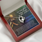 To My Wife Support and Love Police Wife Forever Necklace w Message Card-Express Your Love Gifts