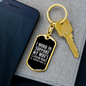 To My Wife Support my Wife's Camping Addiction Keychain Stainless Steel or 18k Gold Dog Tag Keyring-Express Your Love Gifts