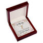 To My Wife Taken by The Most Beautiful Woman Alluring Ribbon Necklace Message Card-Express Your Love Gifts