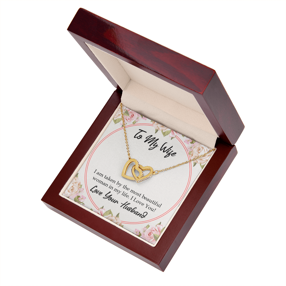 To My Wife Taken by The Most Beautiful Woman Inseparable Necklace-Express Your Love Gifts