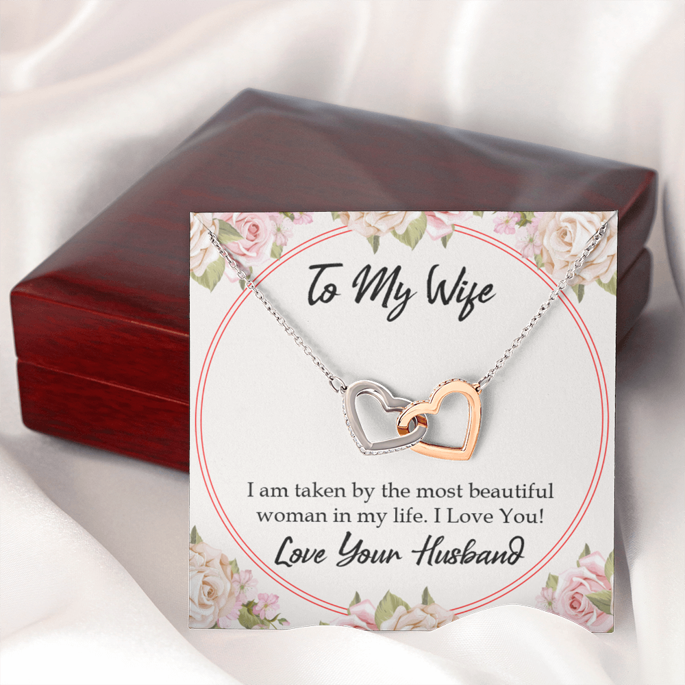 To My Wife Taken by The Most Beautiful Woman Inseparable Necklace-Express Your Love Gifts