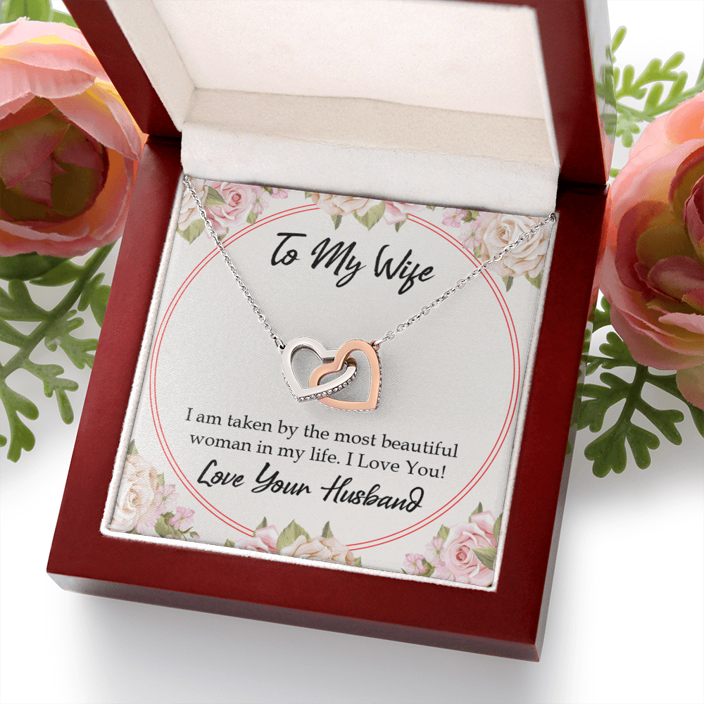 To My Wife Taken by The Most Beautiful Woman Inseparable Necklace-Express Your Love Gifts