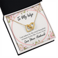 To My Wife Taken by The Most Beautiful Woman Inseparable Necklace-Express Your Love Gifts
