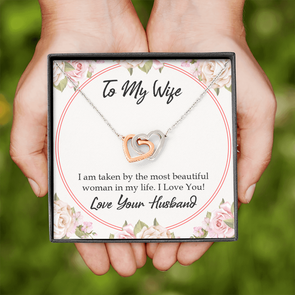 To My Wife Taken by The Most Beautiful Woman Inseparable Necklace-Express Your Love Gifts