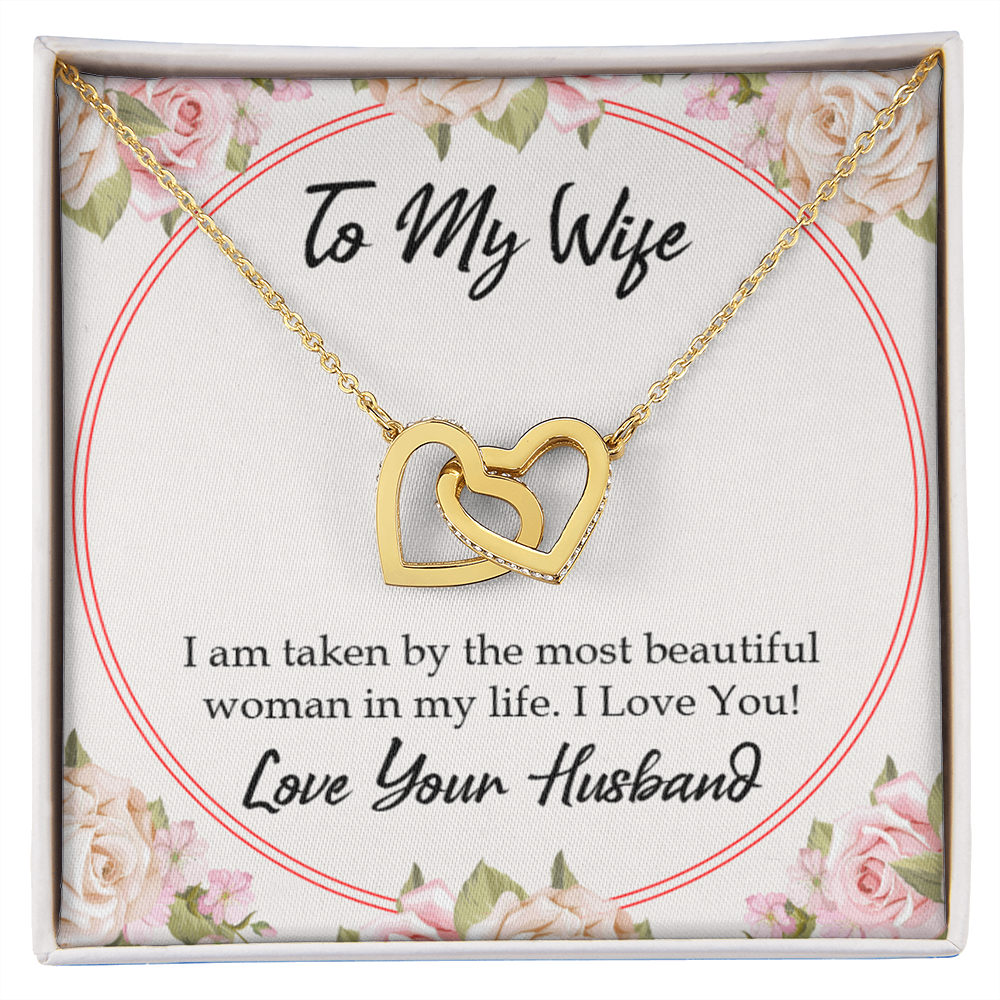 To My Wife Taken by The Most Beautiful Woman Inseparable Necklace-Express Your Love Gifts