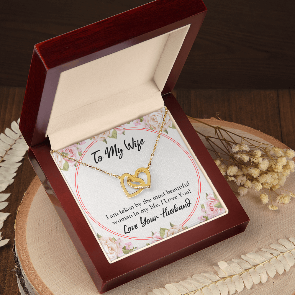 To My Wife Taken by The Most Beautiful Woman Inseparable Necklace-Express Your Love Gifts